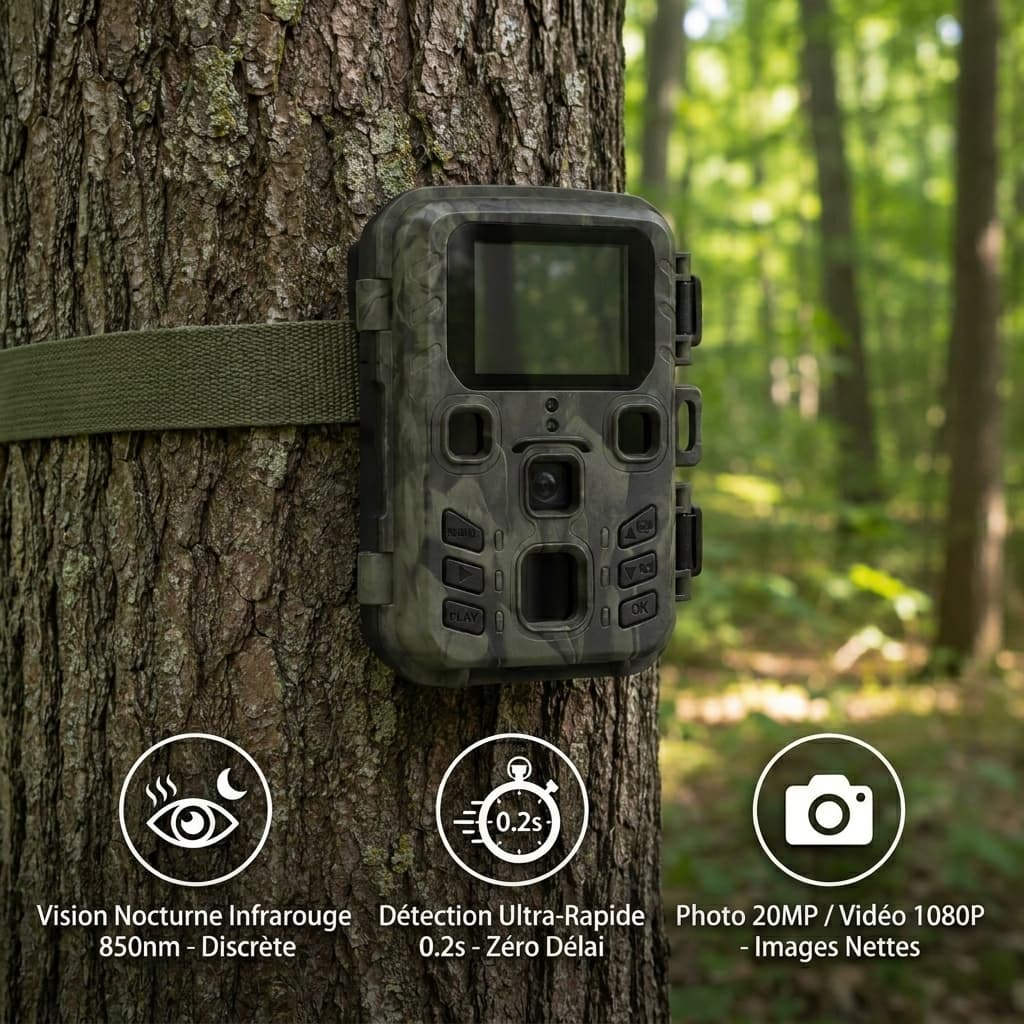 Caméra HuntVision Mini 20MP Pack 2