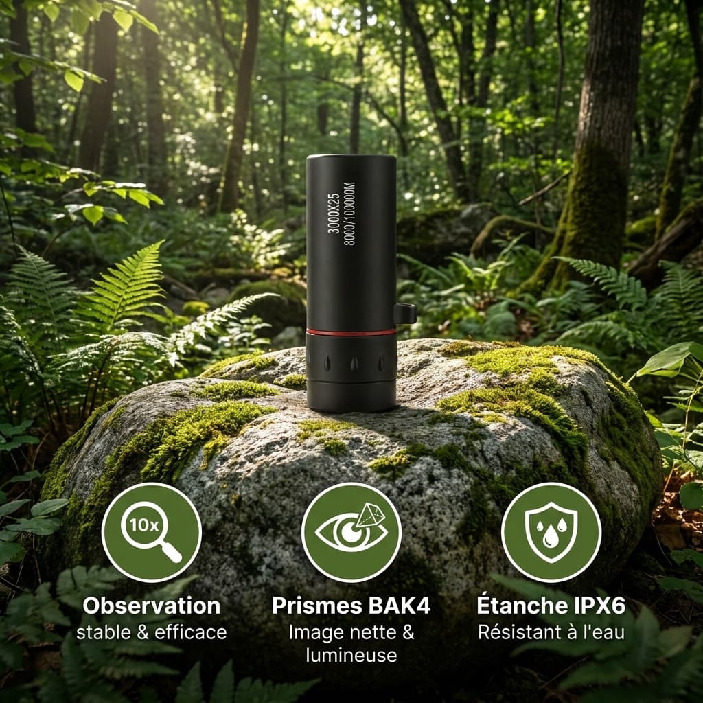 Monoculaire UltraZoom 10x25 Compact