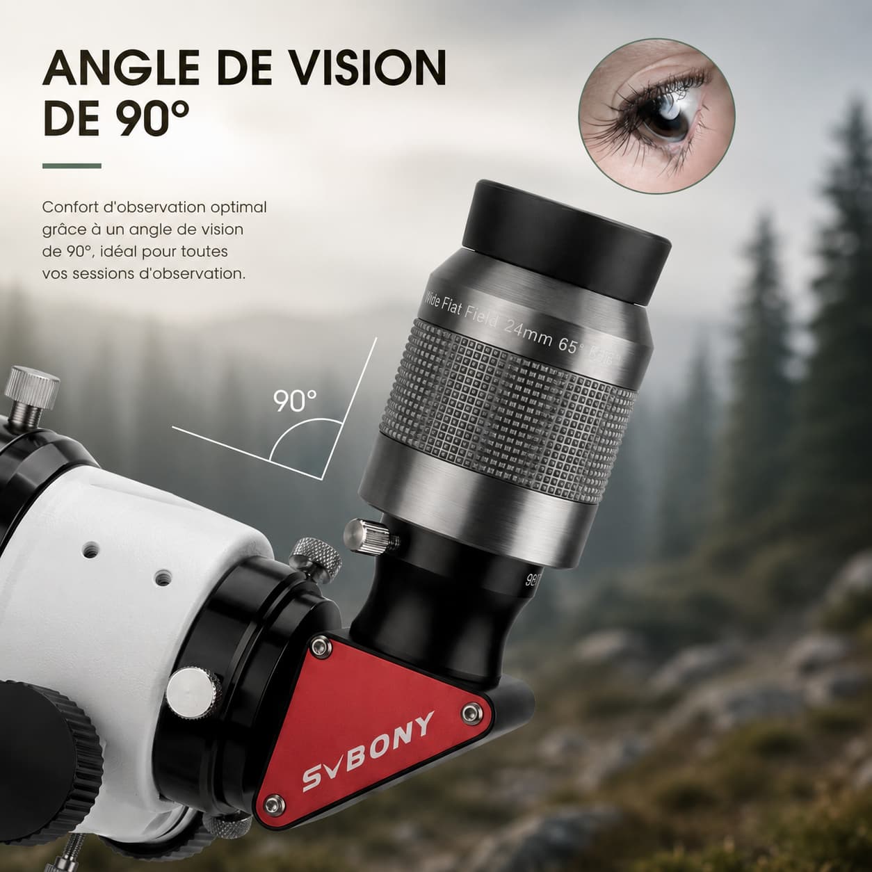 Renvoi Coudé MirrorPro 90° 1.25" SV188P